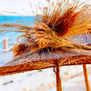 Parasol en paille